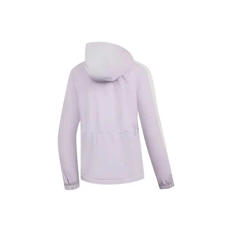 QIAODAN Outdoor Sports Series Trench Coat Women's Light Twilight Purple/Cream White-1