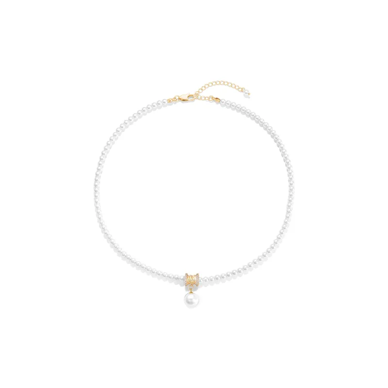 Zeroline Shell Pearl Necklaces Women's-1