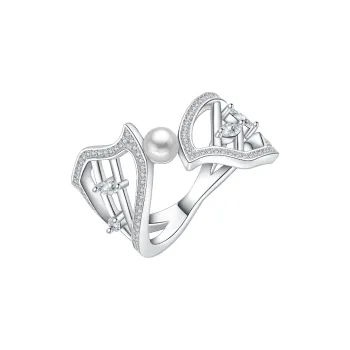 BABYBEI 925 Sterling Silver Shell Pearl Rings Women's