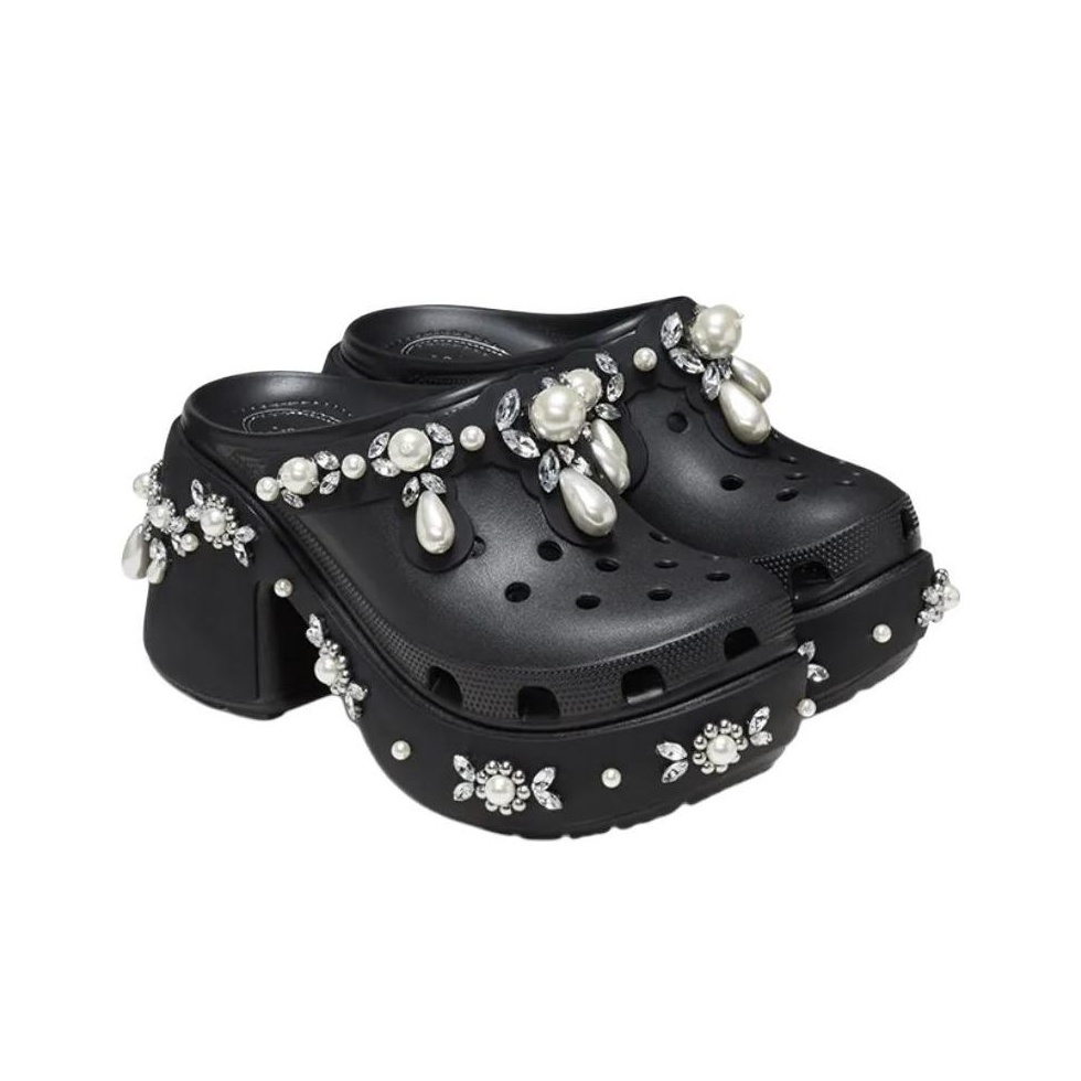 Crocs Siren Clog Simone Rocha Spiked Black Women's - POIZON
