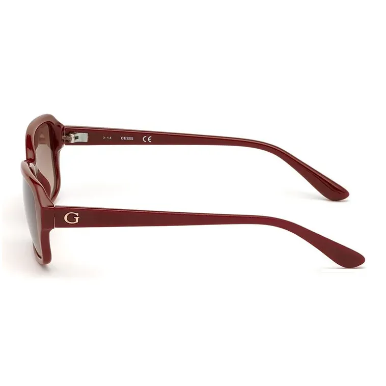 GUESS Injection Molded Rectangular Sunglasses Women's Red-1