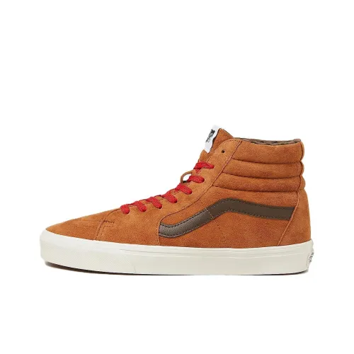 Sk8 Vans Hi 'Plaid Glazed Ginger Brown' Women's