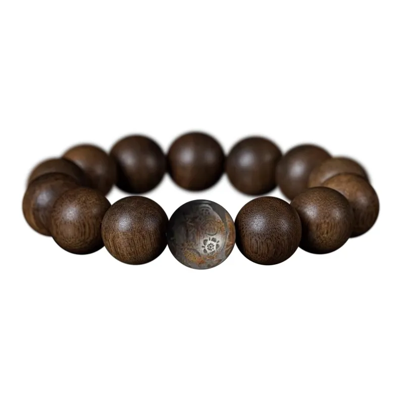 FANGYUANXIAOFU Fragrance Enhancer, Agarwood Bracelets Unisex-32