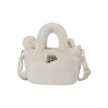 FILA FUSION Fabric Shoulder Bag Crossbody Bag Handbag Extra Small Women's Marshmallow White