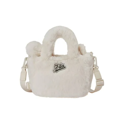 FILA FUSION Fabric Shoulder Bag Crossbody Bag Handbag Extra Small Women's Marshmallow White
