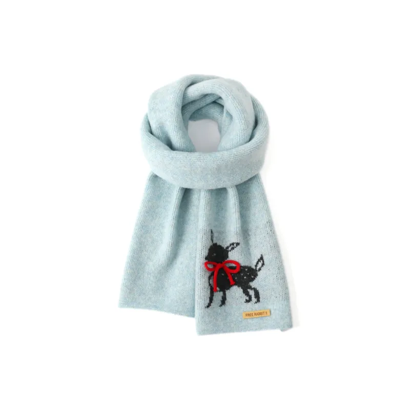 FREE RABBITⅡ Knit Scarves Unisex-8