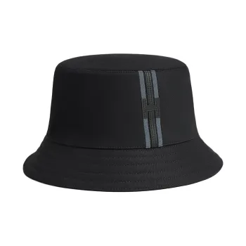 HERMES Cotton Bucket Hats Men's Black