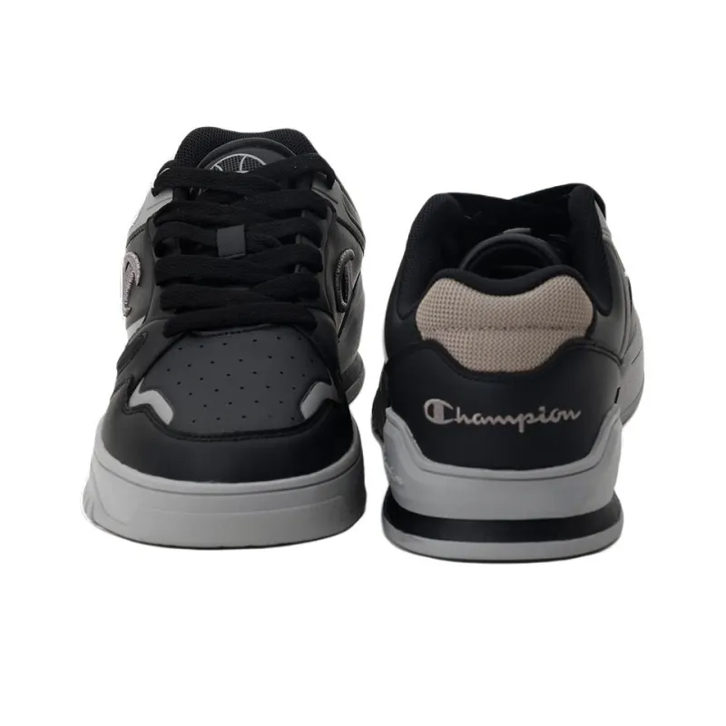 Champion Low Top Casual Shoes Men's Black/Gray-4