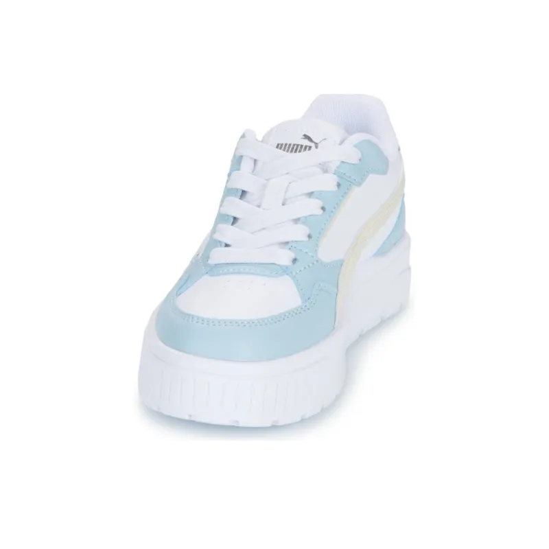 PUMA Karmen II Anti Slip Wear Resistant Low Top Kids' Skateboarding Shoes White Children Aged 3 7 Years Old-2