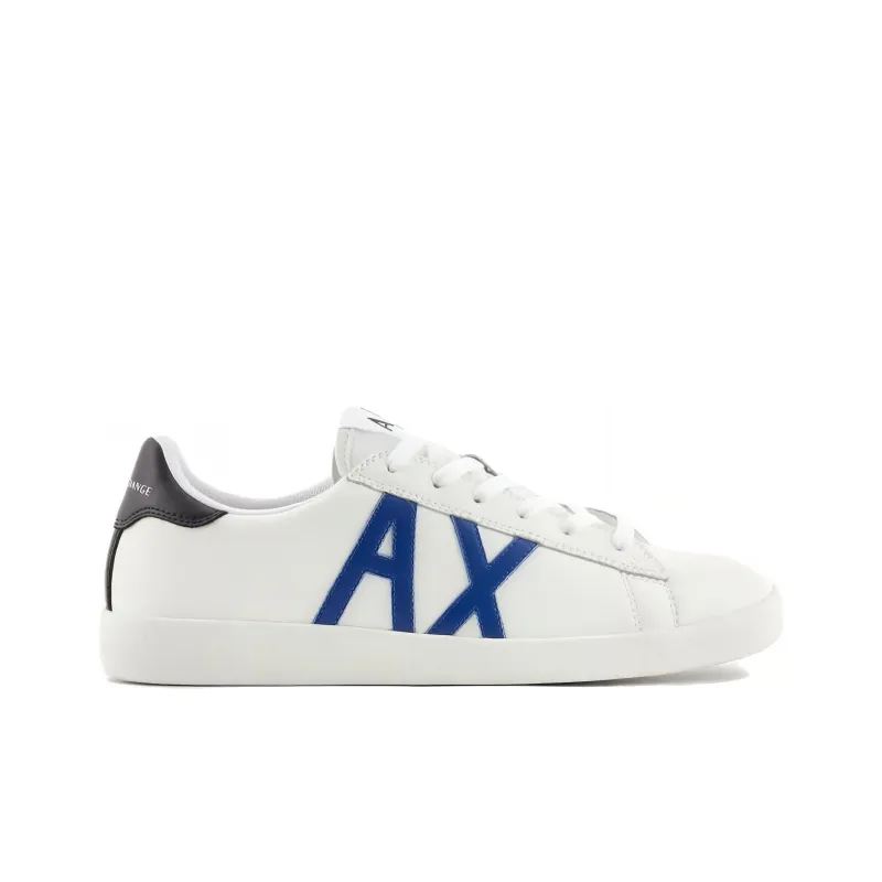ARMANI EXCHANGEAE Low-Top Skateboard Shoes Men's White Black Blue-1