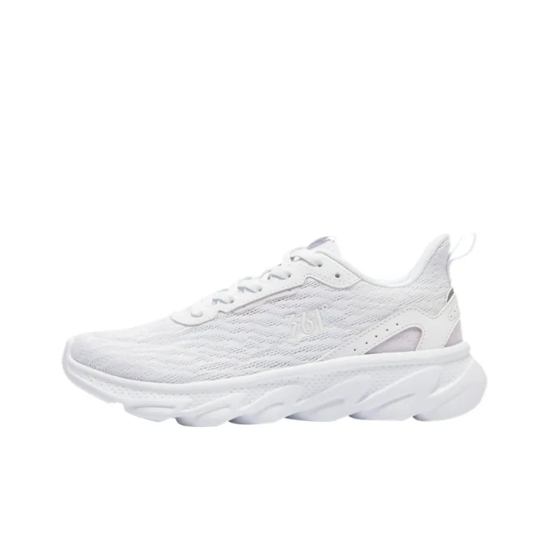 361° Cushioning Breathable Lightweight Low-Top Running Shoes Women's White Purple-0