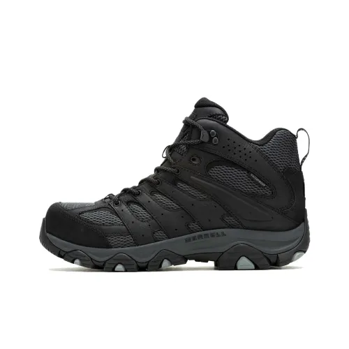 MERRELL Moab Wear Resistant Slip Resistant Short Outdoor Boots Men's Black