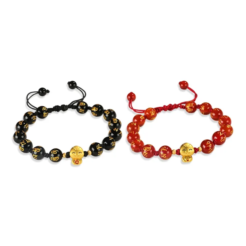 WANLIACC Agate Yuanbao Snake Bracelet Unisex-4