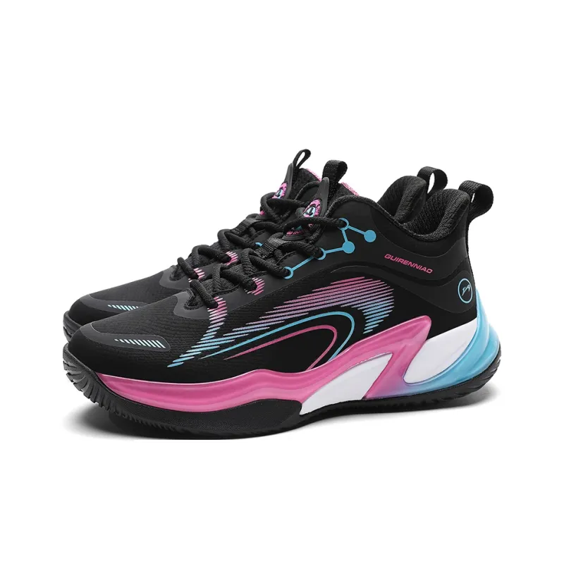 K-bird Cushioned Slip-Resistant Rebound Mid-Top Basketball Shoes Women's-21