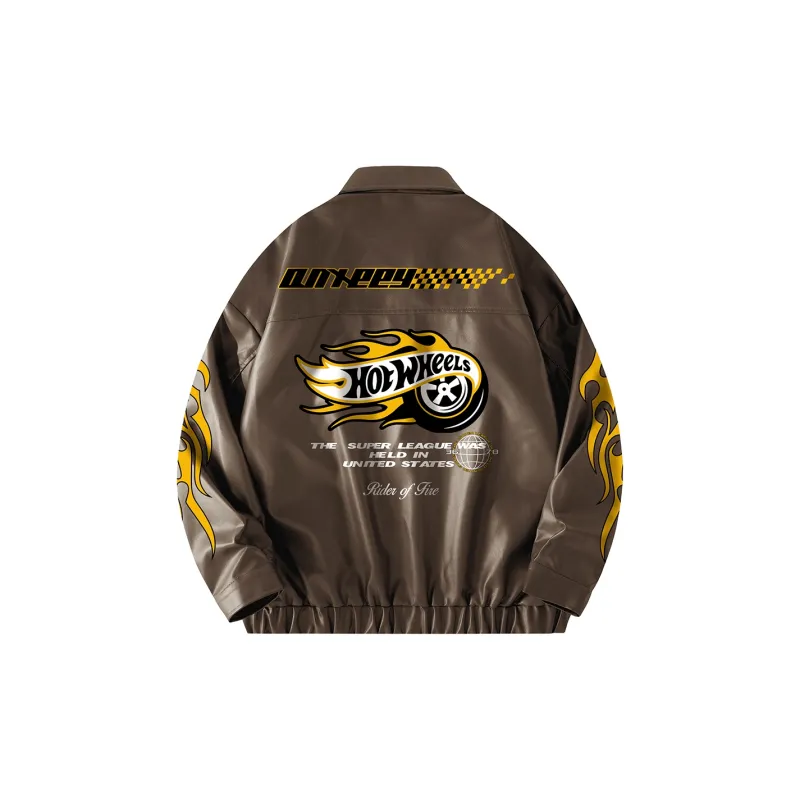 Qnxeey Leather Jackets Unisex-7