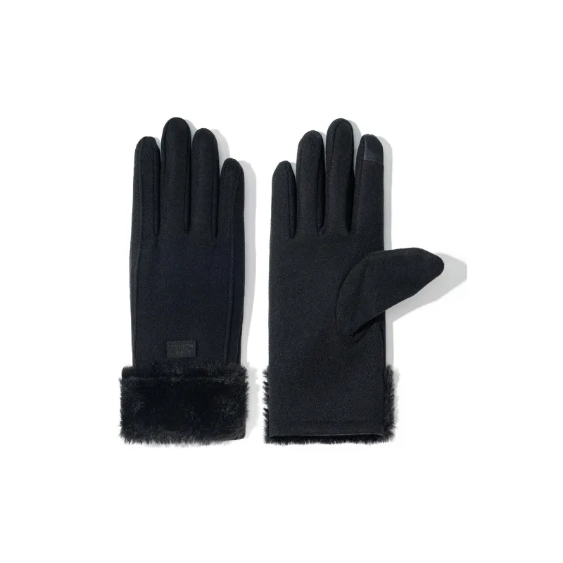 Shanghai Story Polyester Knit Gloves Women's 3 Colors-10