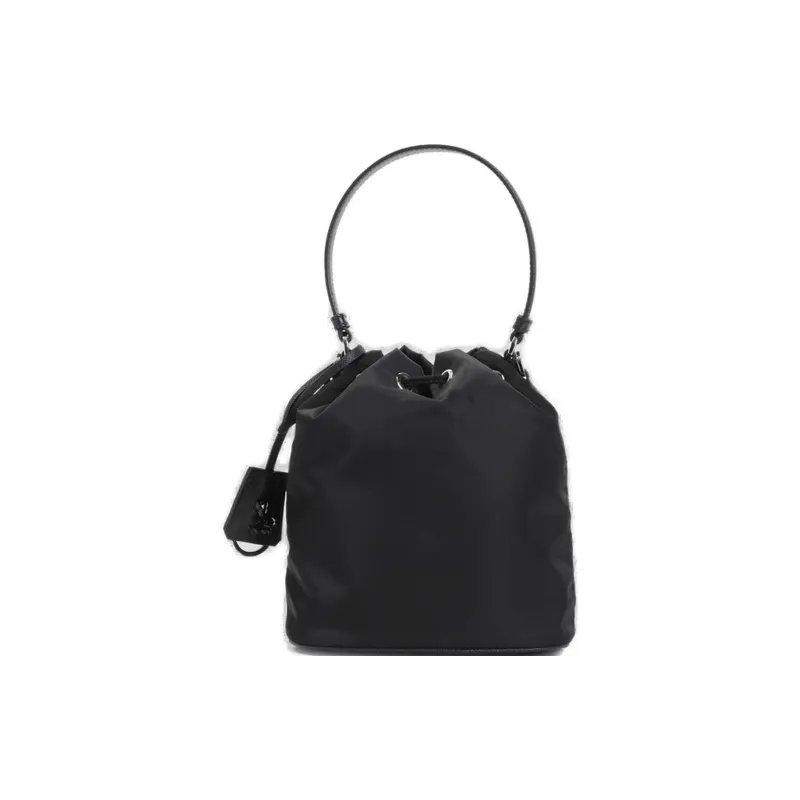 PRADA Polyamide Bucket Bag, Shoulder Bag, Crossbody Bag, Handbag Women's Black-2