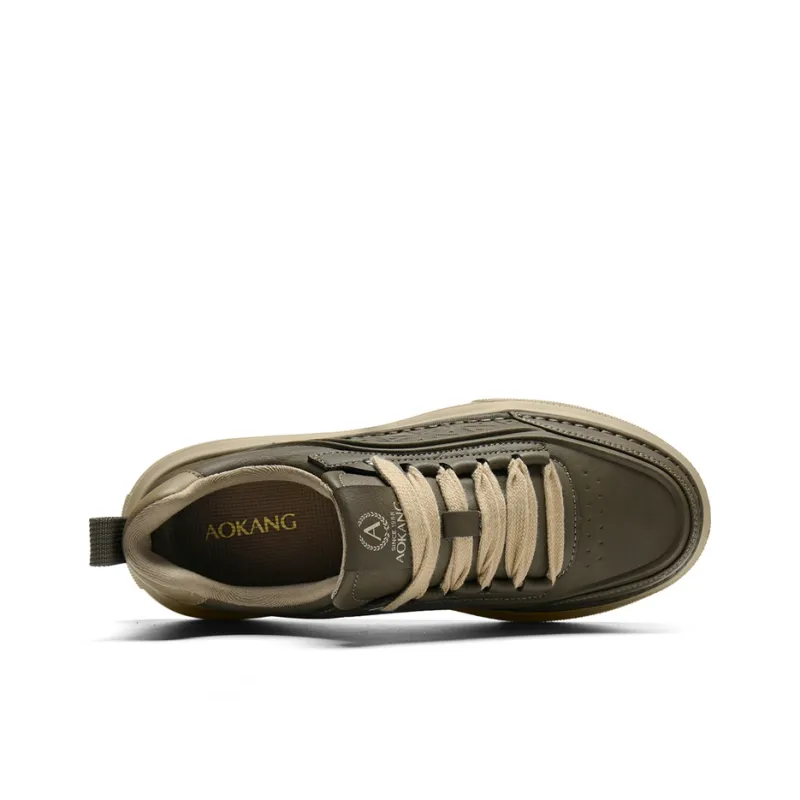 AOKANG Maillard Style Series Height Increasing Lightweight Slip-Resistant Low-Top Skateboard Shoes Men's Exclusive Box-9