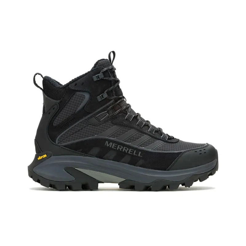 MERRELL Slip Resistant Waterproof Mid Top Hiking Shoes Men's Black-1