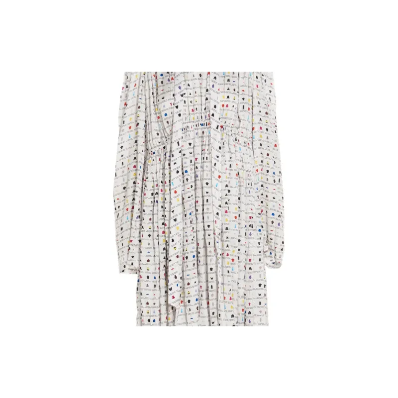 Balenciaga Graphic Printed Oversized Midi Dress-2