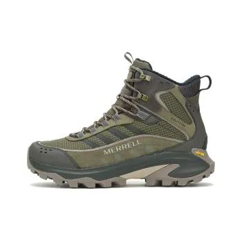 MERRELL MOAB SPEED 2 Anti Slip Wear Resistant Mid Top Hiking Shoes Men's Green