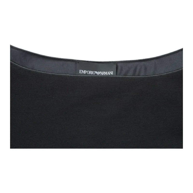 EMPORIO ARMANI SS21 Short Sleeved Dress Women's Black-6