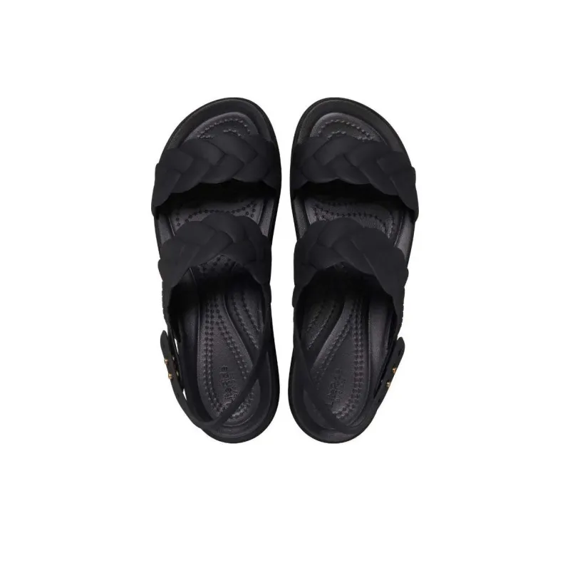 Crocs Brooklyn One Strap Sandals 7.5cm Women's Black-4