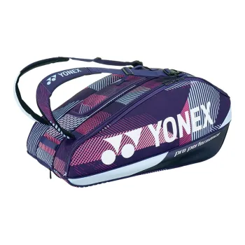 YONEX Badminton Racket Bags 2 Pcs Pack Sports Backpack Dark Purple Unisex Front Storage Pocket