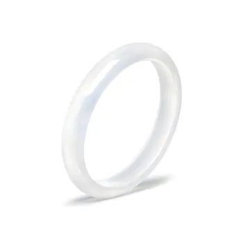 Artisan Lock Heart Jade Chalcedony Bangles Women's