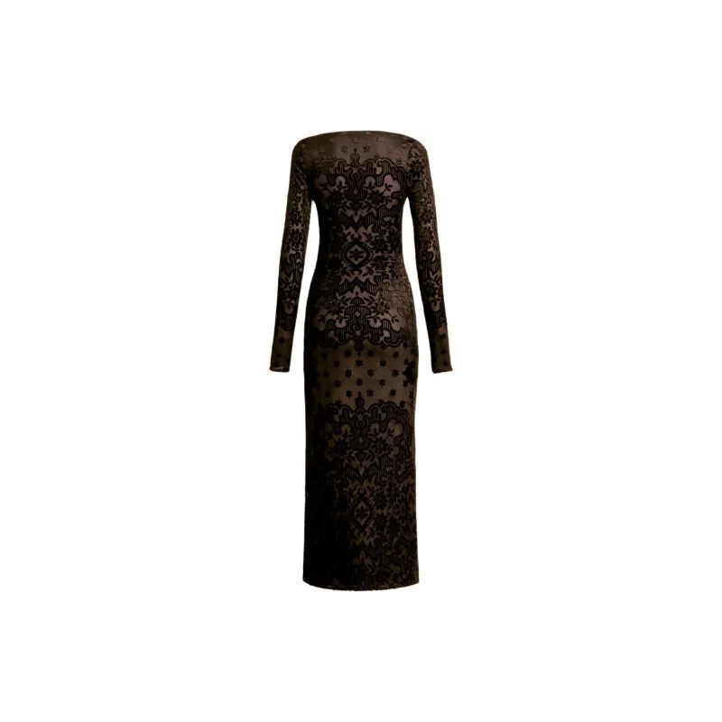 ETRO Tulle Jacquard Velvet Dress-1