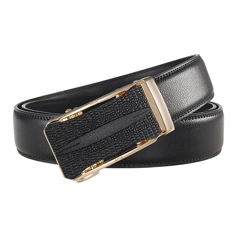 YUZHAOLIN Cow Split Leather Leather Belts Men's 3.5CM-4