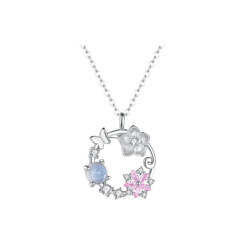 Ascending S925 Silver Necklaces Women's Box-0