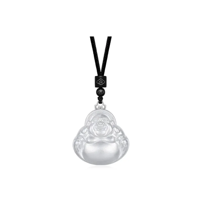 YUOFFICIAL S999 Fine Silver Adjustable Hand Woven Rope Elegance Minimalist Style Advanced Touch Necklaces Unisex-0