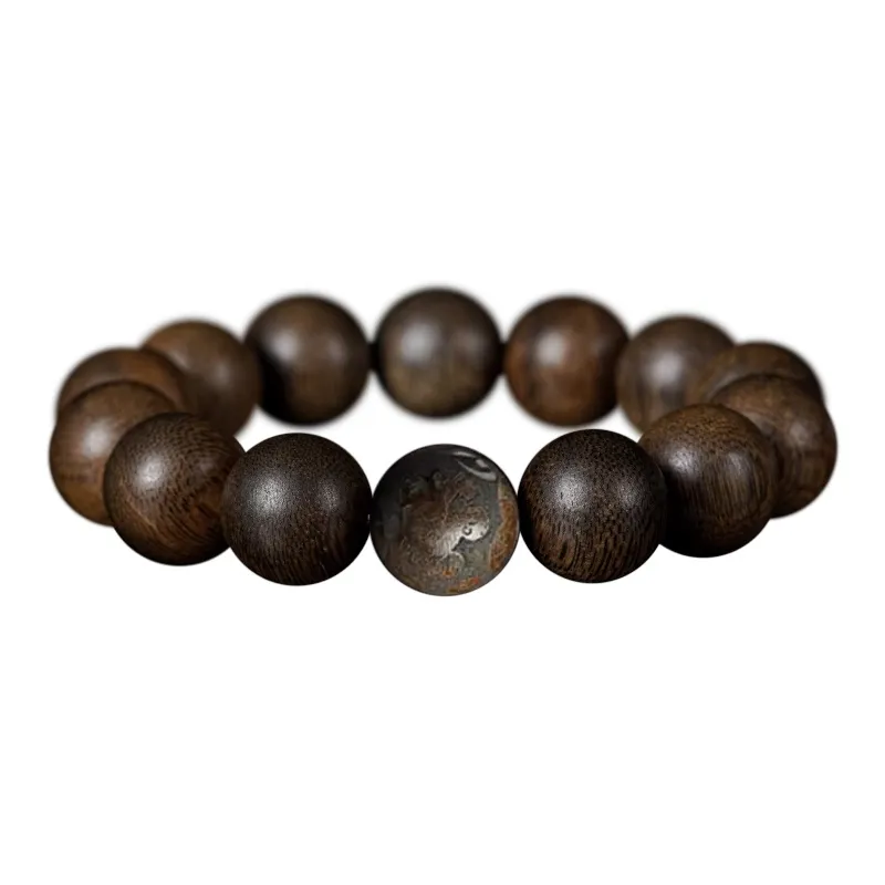FANGYUANXIAOFU Fragrance Enhancer, Agarwood Bracelets Unisex-26