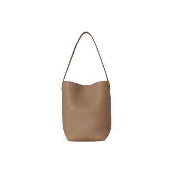 THE ROW N/S Park Calfskin Tote Bag, Shopping Bag, Handbag Small Size Women's Dark Taupe Umber