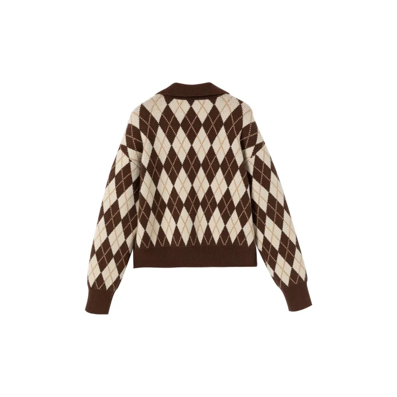 XIANGYING Knitwear Women's Coffee-1