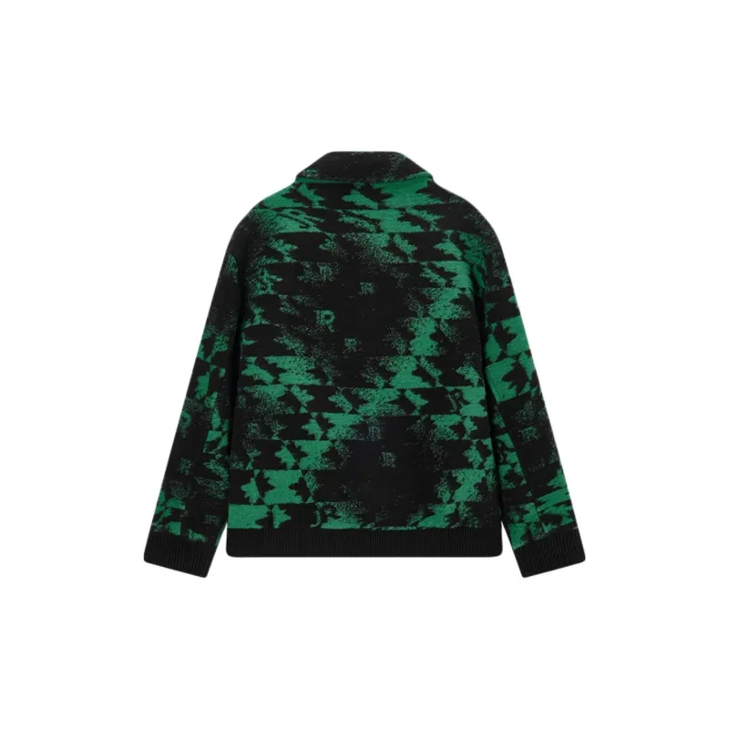 JOHN RICHMOND FW24 Coat Men's Black Camouflage-1
