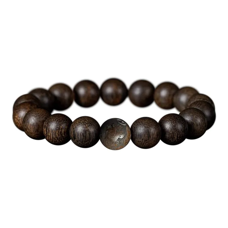 FANGYUANXIAOFU Auspicious Year Of The Snake Agarwood Bracelets Unisex-23