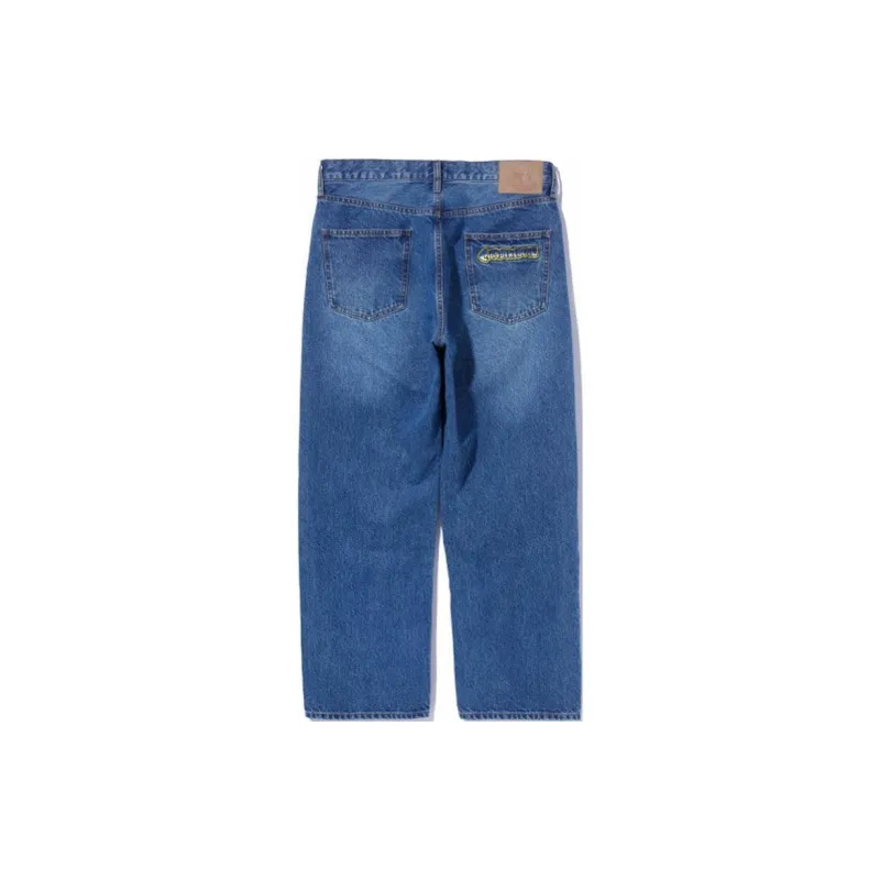XLARGE Citibikeboyz Collaboration Jeans Unisex Blue-1