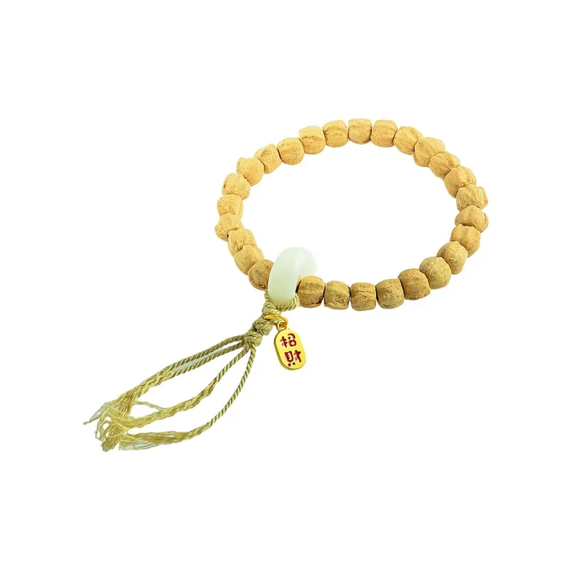 Blooming Petals Cacumen Platycladi Seeds Bracelets Unisex-0