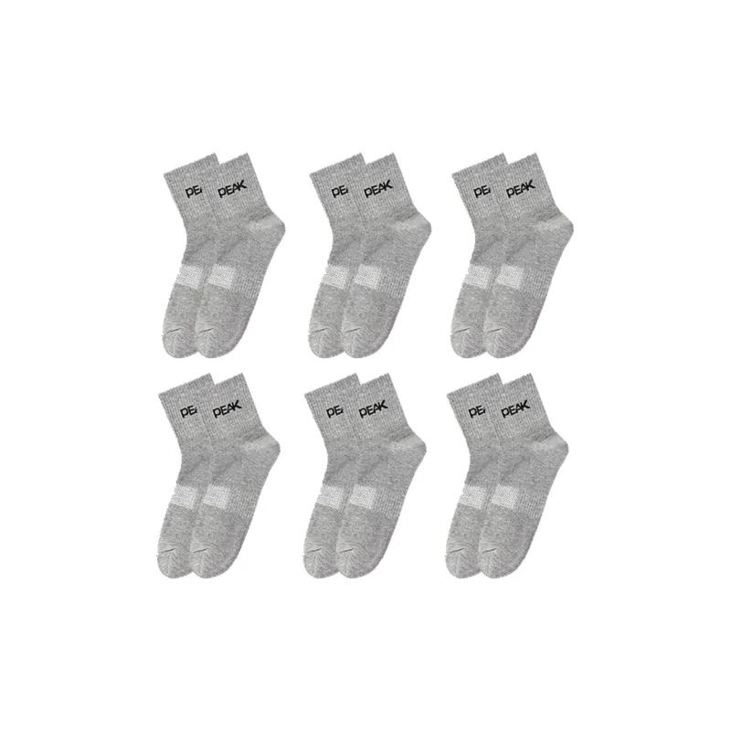 PEAK Mid Calf Socks Men's 6 Pack-2