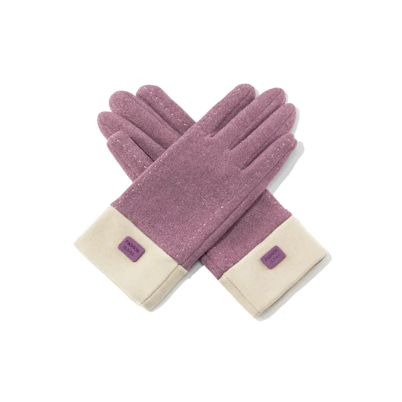 Shanghai Story Polyester Knit Gloves Women's 4 Colors-18