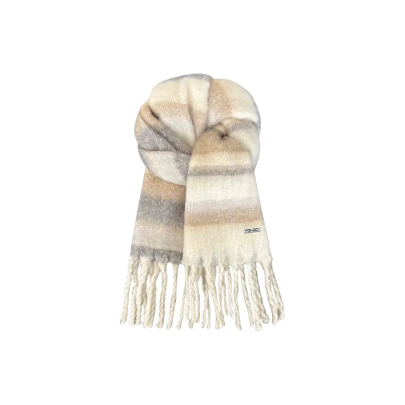 Yalu Polyester Knit Scarves Unisex Gift Box Set-0