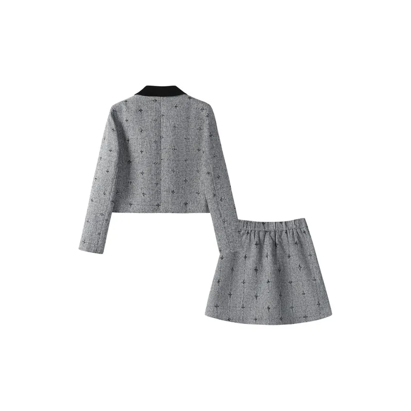 FAIRWHALE Skirt Set Women's Dove Gray-1