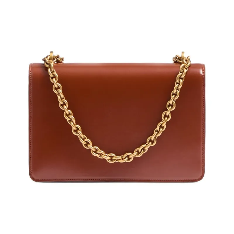 Valentino Calfskin Shoulder Bag Crossbody Bag Women's Brown-2