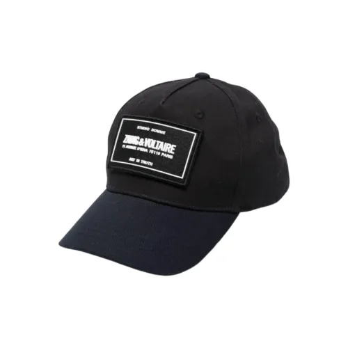 Zadig & Voltaire Logo Patch Curved Peak Baseball Cap
