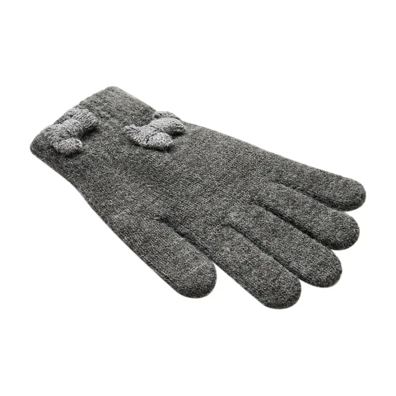 MUYKUY Acrylic Knit Gloves Women's-17