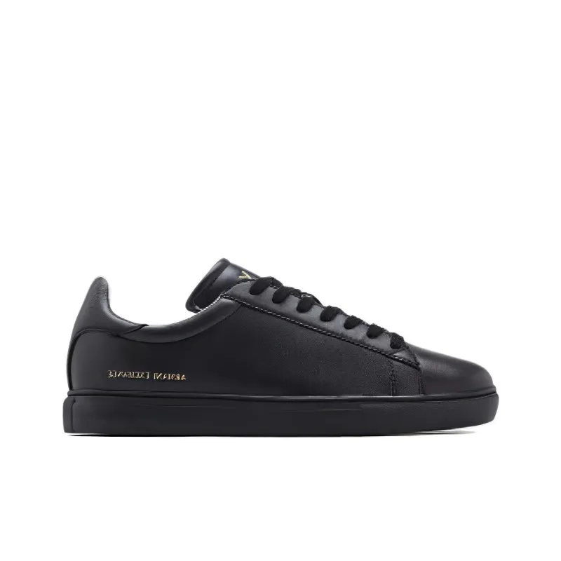 ARMANI EXCHANGEAE Low Top Skateboard Shoes Men's Black-1