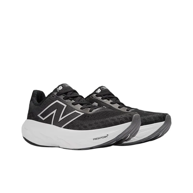 New Balance Anti Slip Wear Resistant Low Top Kids' Running Shoes Black Silver Teenagers-1
