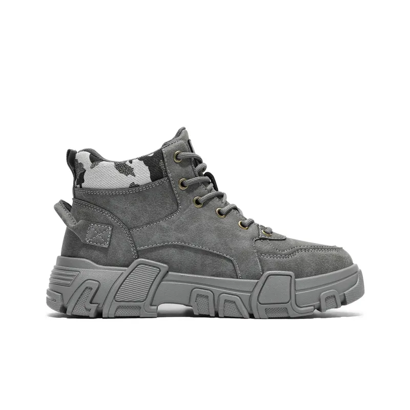 Binary Work Boots Men Mid Top Black-15
